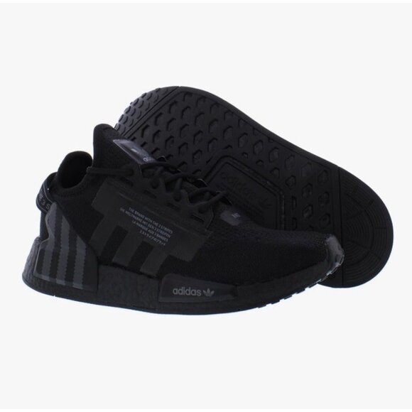 Adidas Originals NMD R1 V2 Casual Sneakers FZ6238. Core Black Unisex Size US 6.5 - Picture 3 of 9